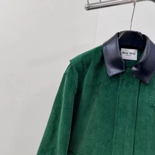 Replica MIU MIU Jackets Long Sleeved For Women #1370666 $158.00 USD for Wholesale