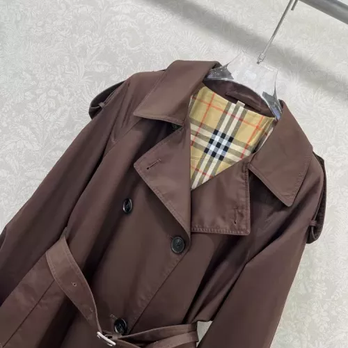 Replica Burberry Trench Coat Long Sleeved For Women #1370673 $160.00 USD for Wholesale