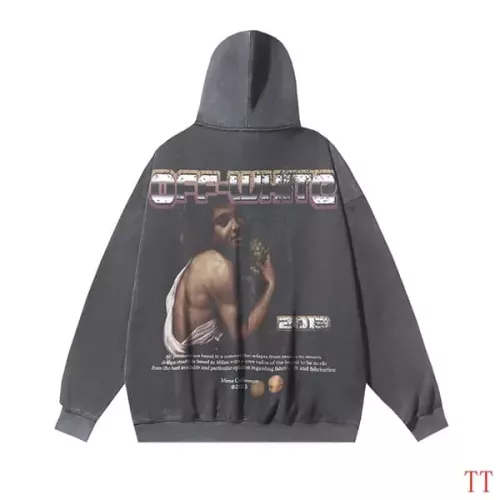 Replica Off-White Hoodies Long Sleeved For Unisex #1370742 $56.00 USD for Wholesale