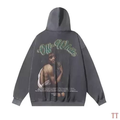 Replica Off-White Hoodies Long Sleeved For Unisex #1370743 $56.00 USD for Wholesale