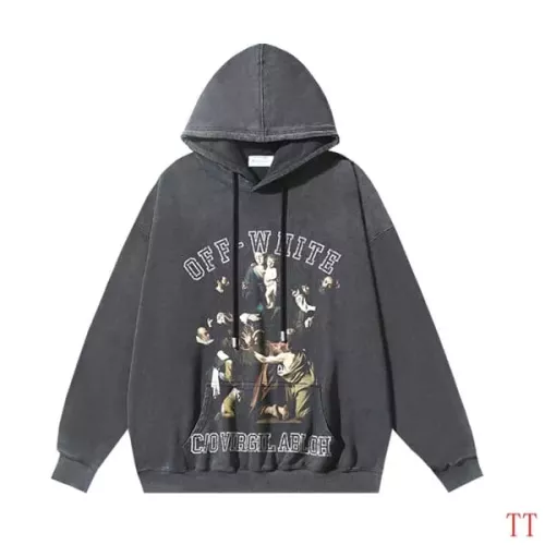 Off-White Hoodies Long Sleeved For Unisex #1370748 $56.00 USD, Wholesale Replica Off-White Hoodies
