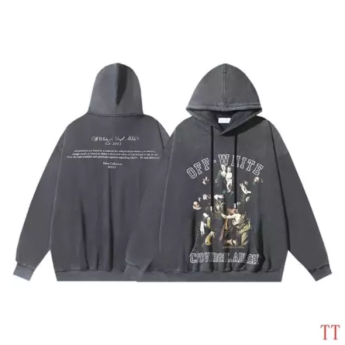 Replica Off-White Hoodies Long Sleeved For Unisex #1370748 $56.00 USD for Wholesale