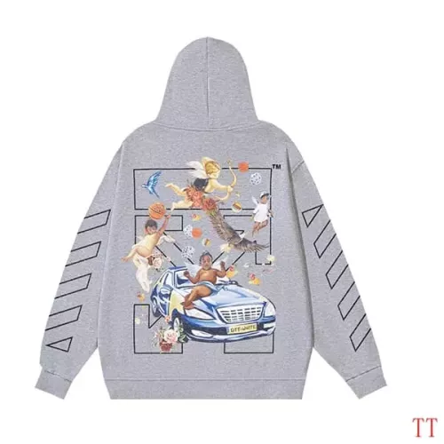 Off-White Hoodies Long Sleeved For Unisex #1370766 $52.00 USD, Wholesale Replica Off-White Hoodies