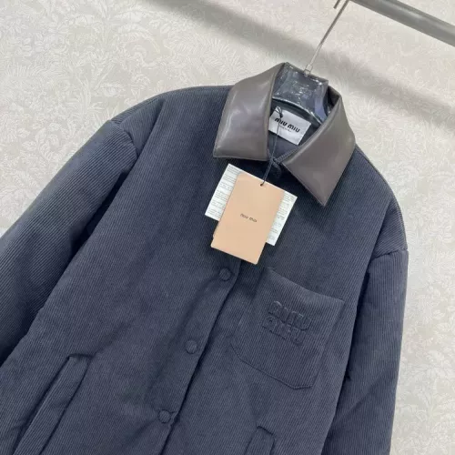 Replica MIU MIU Coat Long Sleeved For Women #1370798 $125.00 USD for Wholesale