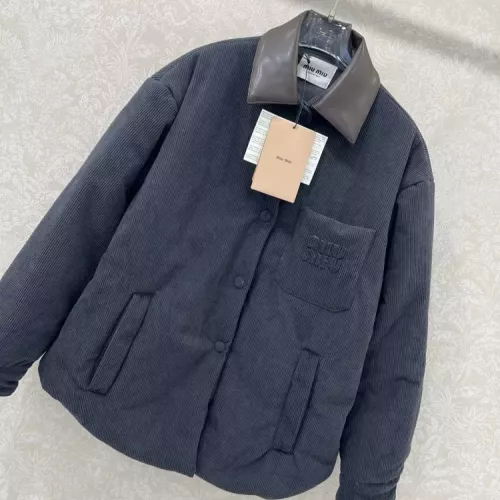 Replica MIU MIU Coat Long Sleeved For Women #1370798 $125.00 USD for Wholesale