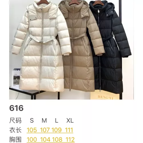 Replica Burberry Down Feather Coat Long Sleeved For Women #1371041 $247.93 USD for Wholesale