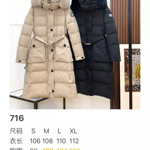 Replica Burberry Down Feather Coat Long Sleeved For Women #1371052 $261.16 USD for Wholesale