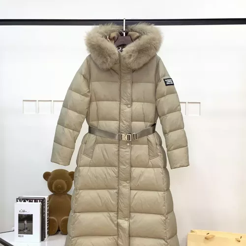 Burberry Down Feather Coat Long Sleeved For Women #1371060 $280.99 USD, Wholesale Replica Burberry Down Feather Coat