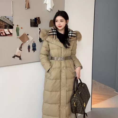 Replica Burberry Down Feather Coat Long Sleeved For Women #1371060 $280.99 USD for Wholesale