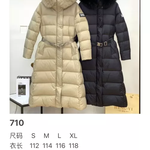 Replica Burberry Down Feather Coat Long Sleeved For Women #1371060 $280.99 USD for Wholesale