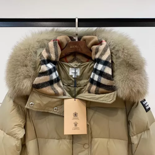 Replica Burberry Down Feather Coat Long Sleeved For Women #1371060 $280.99 USD for Wholesale