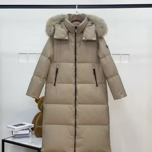 Prada Down Feather Coat Long Sleeved For Women #1371069 $280.99 USD, Wholesale Replica Prada Down Feather Coat