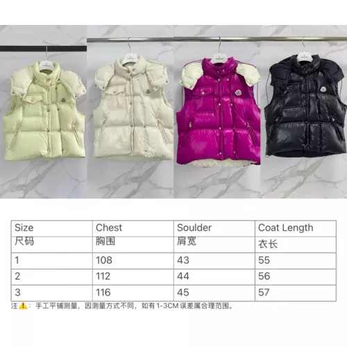Replica Moncler Down Feather Coat Sleeveless For Women #1371085 $140.00 USD for Wholesale