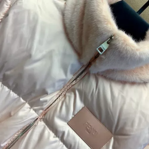 Replica Fendi Down Feather Coat Long Sleeved For Women #1371106 $230.00 USD for Wholesale