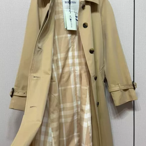 Replica Burberry Trench Coat Long Sleeved For Women #1371109 $192.00 USD for Wholesale