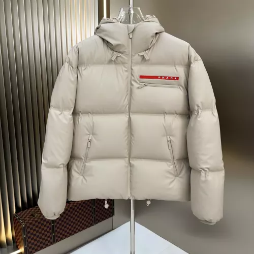Prada Down Feather Coat Long Sleeved For Men #1371117 $225.00 USD, Wholesale Replica Prada Down Feather Coat