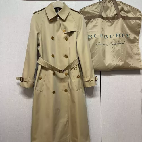 Burberry Trench Coat Long Sleeved For Women #1371204 $160.00 USD, Wholesale Replica Burberry Trench Coat