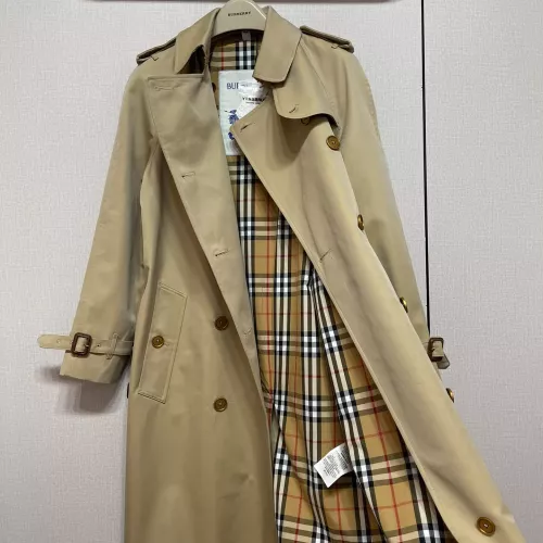 Replica Burberry Trench Coat Long Sleeved For Women #1371204 $160.00 USD for Wholesale