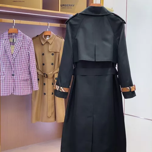 Replica Burberry Trench Coat Long Sleeved For Women #1371206 $170.00 USD for Wholesale