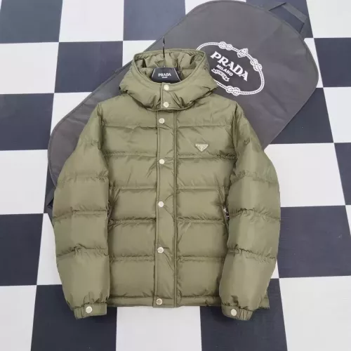 Prada Down Feather Coat Long Sleeved For Men #1371227 $192.00 USD, Wholesale Replica Prada Down Feather Coat