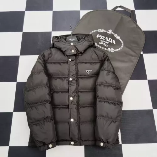 Prada Down Feather Coat Long Sleeved For Men #1371229 $192.00 USD, Wholesale Replica Prada Down Feather Coat