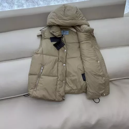 Replica Prada Down Feather Coat Sleeveless For Women #1371246 $185.00 USD for Wholesale