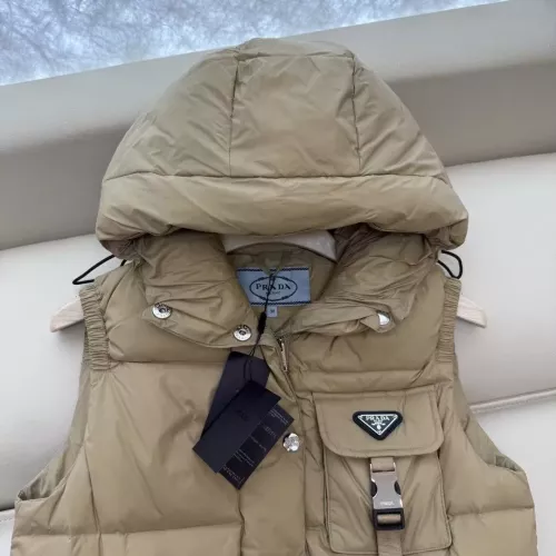 Replica Prada Down Feather Coat Sleeveless For Women #1371246 $185.00 USD for Wholesale