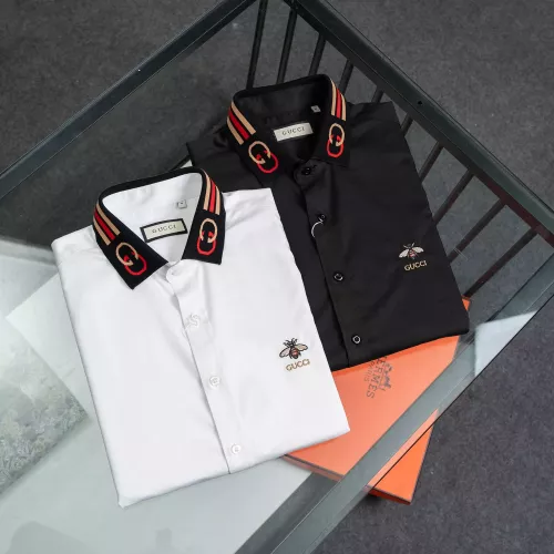 Replica Gucci Shirts Long Sleeved For Men #1371270 $40.00 USD for Wholesale