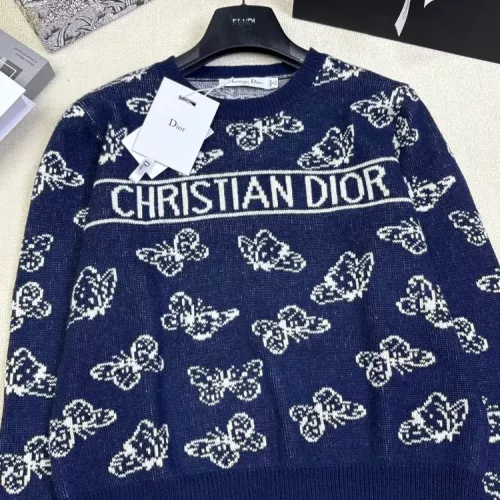 Replica Christian Dior Sweaters Long Sleeved For Women #1371333 $96.00 USD for Wholesale