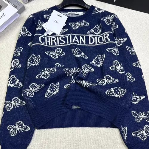 Replica Christian Dior Sweaters Long Sleeved For Women #1371333 $96.00 USD for Wholesale
