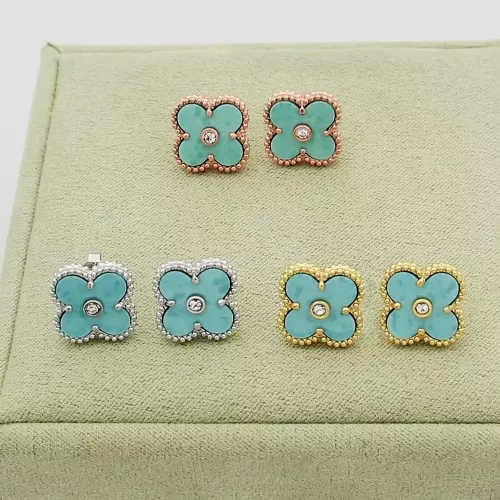 Replica Van Cleef & Arpels Earrings For Women #1371380 $25.00 USD for Wholesale