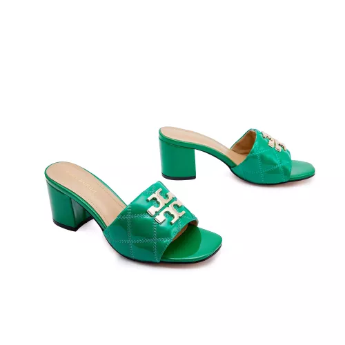 Replica Tory Burch TB Slippers For Women #1371573 $85.00 USD for Wholesale