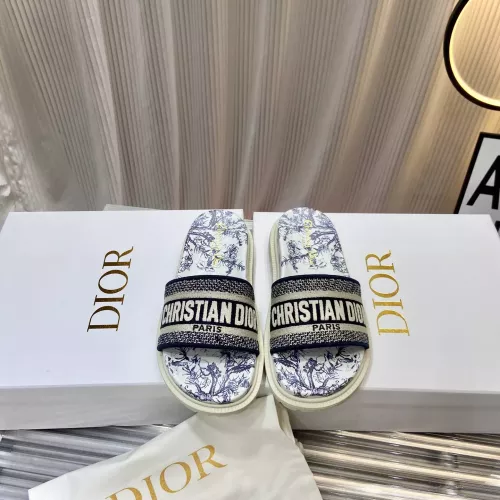 Replica Christian Dior Slippers For Women #1371678 $76.00 USD for Wholesale