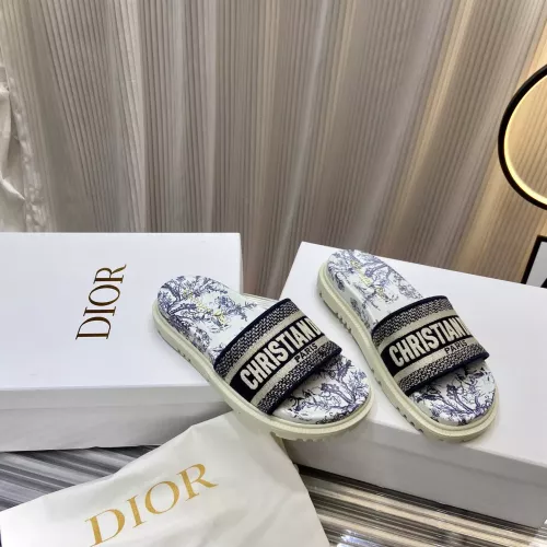 Replica Christian Dior Slippers For Women #1371678 $76.00 USD for Wholesale