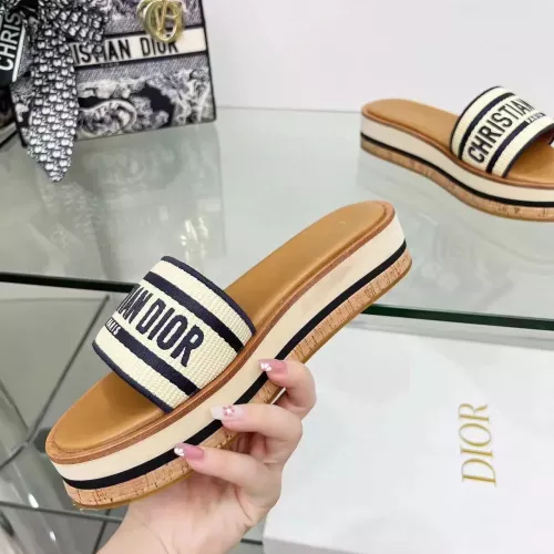 Replica Christian Dior Slippers For Women #1371708 $100.00 USD for Wholesale
