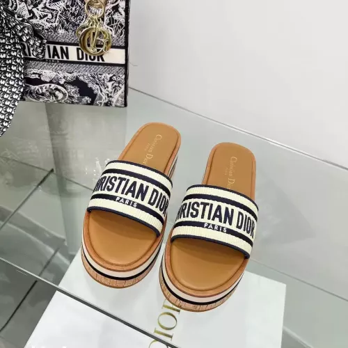 Replica Christian Dior Slippers For Women #1371708 $100.00 USD for Wholesale