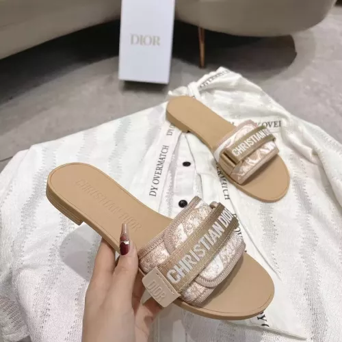 Replica Christian Dior Slippers For Women #1371723 $76.00 USD for Wholesale