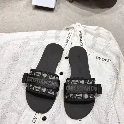 Replica Christian Dior Slippers For Women #1371740 $76.00 USD for Wholesale