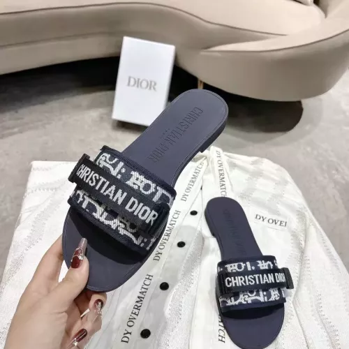 Replica Christian Dior Slippers For Women #1371744 $76.00 USD for Wholesale