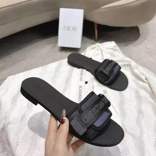 Replica Christian Dior Slippers For Women #1371748 $76.00 USD for Wholesale