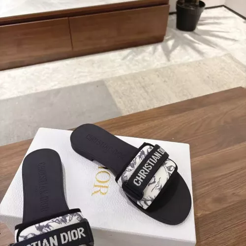Replica Christian Dior Slippers For Women #1371751 $76.00 USD for Wholesale