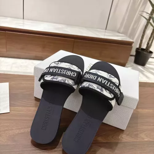 Replica Christian Dior Slippers For Women #1371751 $76.00 USD for Wholesale