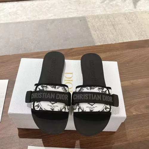 Replica Christian Dior Slippers For Women #1371752 $76.00 USD for Wholesale