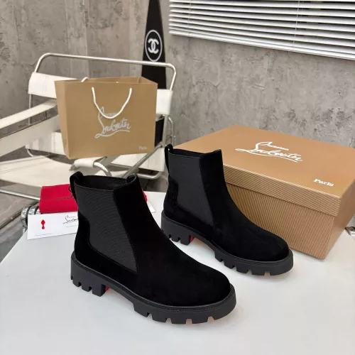 Replica Christian Louboutin Boots For Women #1371757 $108.00 USD for Wholesale