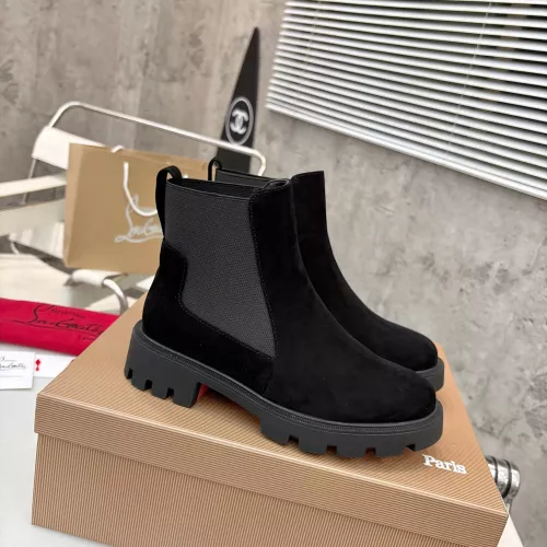 Replica Christian Louboutin Boots For Women #1371757 $108.00 USD for Wholesale