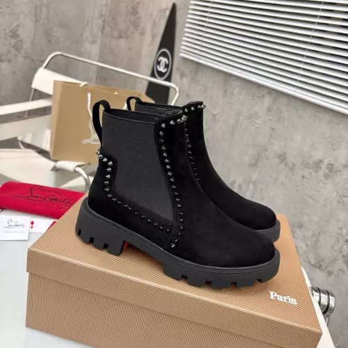 Replica Christian Louboutin Boots For Women #1371759 $115.00 USD for Wholesale