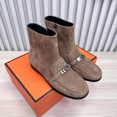 Replica Hermes Boots For Women #1371839 $135.00 USD for Wholesale