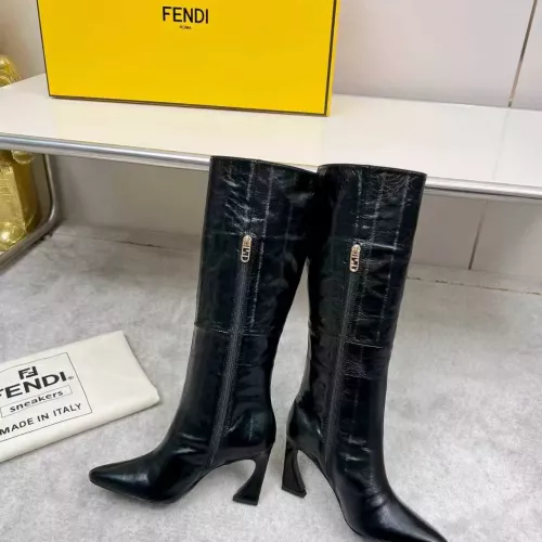 Replica Fendi Fashion Boots For Women #1371885 $175.00 USD for Wholesale