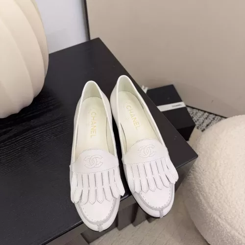 Replica Chanel Leather Shoes For Women #1371943 $112.00 USD for Wholesale
