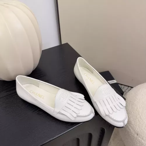 Replica Chanel Leather Shoes For Women #1371943 $112.00 USD for Wholesale